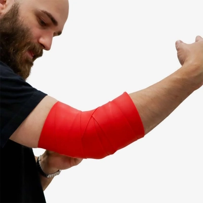 Taśma rehabilitacyjna Floss Band Line Sport – czerwona – na rękę